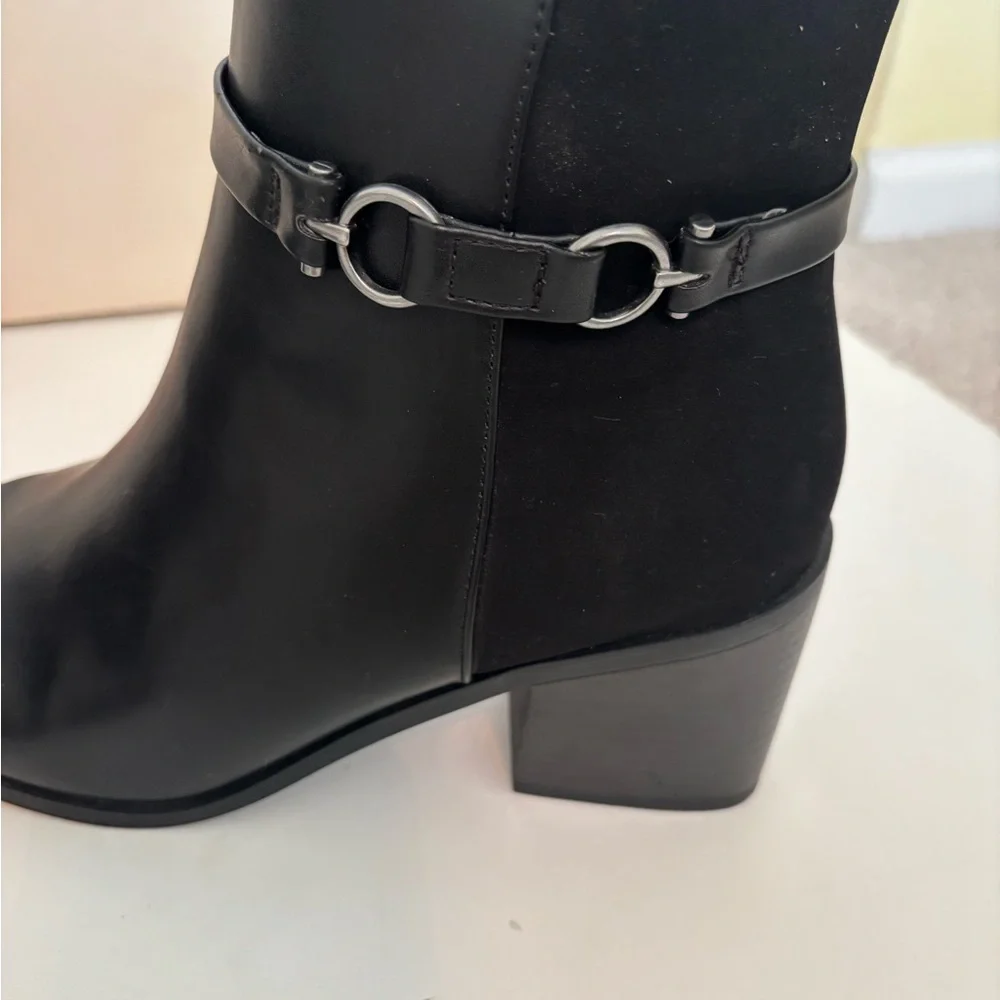 CROFT & BARROW Black Heeled Ankle Boots Size 9.5